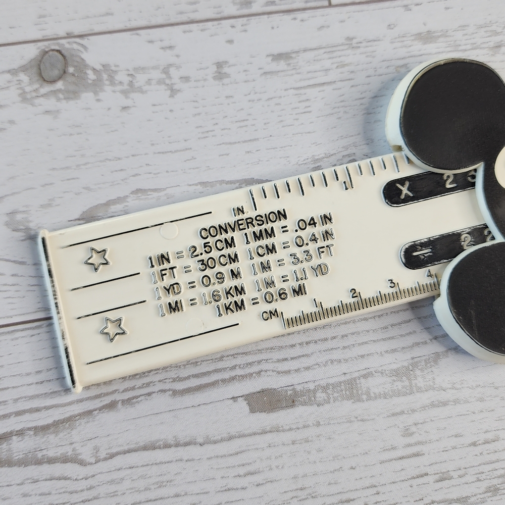 VTG Disney Mickey Math Mickey Mouse Plastic Ruler - Picture 8 of 10